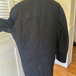 London Fog Men's Black Peacoat